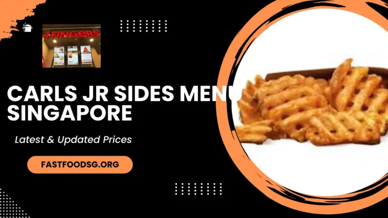 Carls Jr Sides Singapore