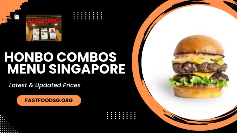 Honbo Combos Menu Prices In Singapore 2024