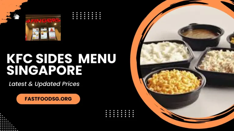 Kfc Sides Menu Prices In Singapore 2024