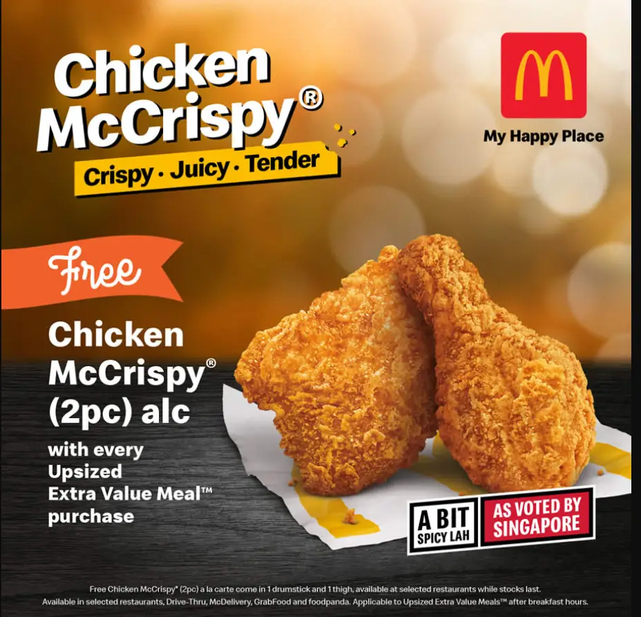 Mcd Chicken Mccrispy Menu