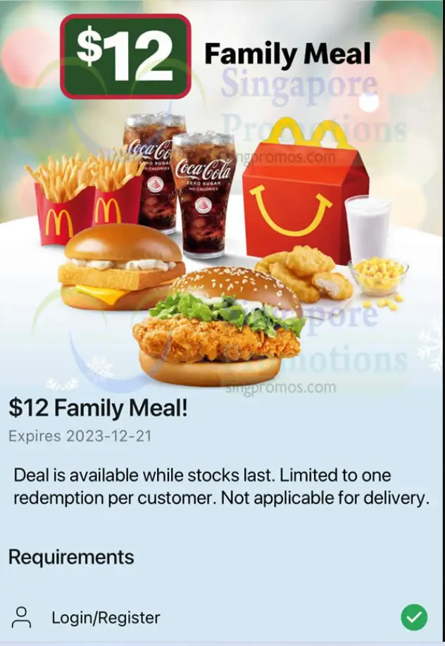 Mcdonald's Menu For The Family Menu