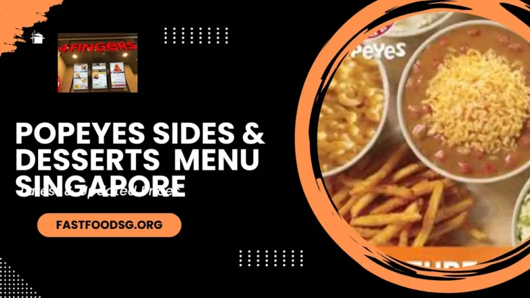 Popeyes Sides & Desserts Singapore