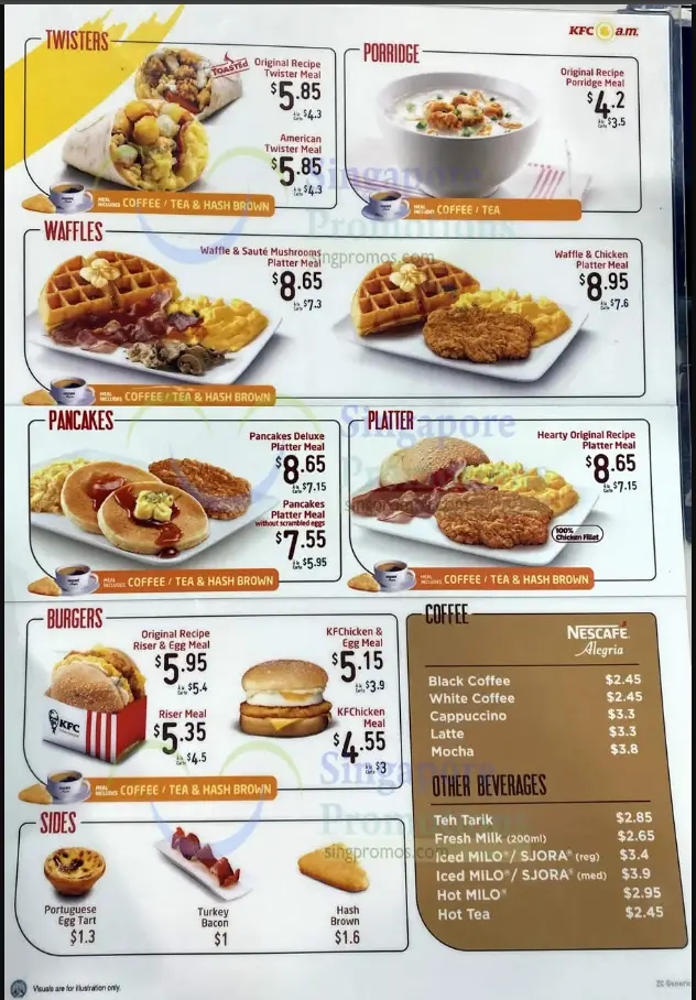 KFC Menu Singapore