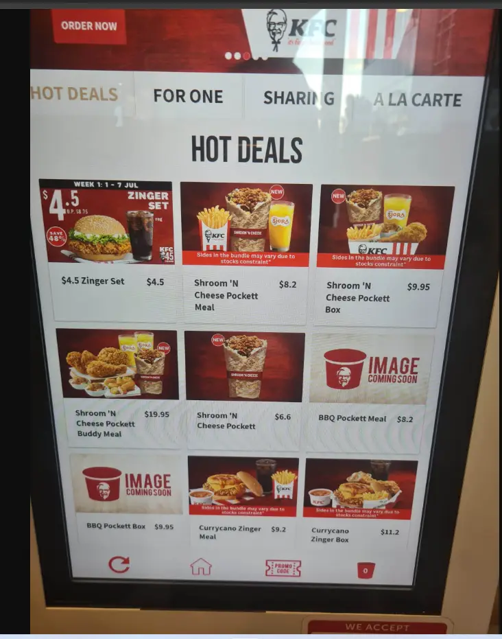 Kfc Hot Deals Menu 