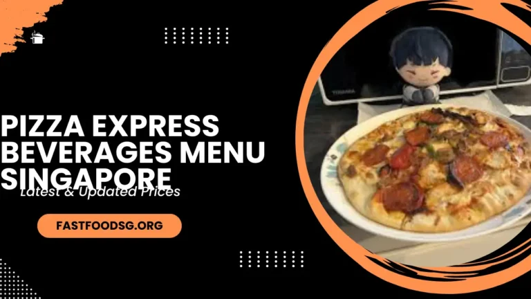 Pizza Express Beverages Menu Prices In Singapore 2024