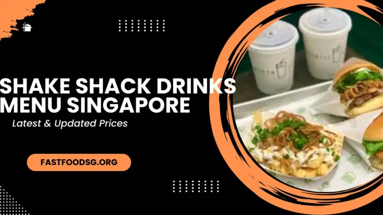 Shake Shack Drinks Menu Prices In Singapore 2024